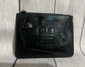 Givenchy Parfums Toiletry Logo Cosmetic Pouch Travel Pouch Clutch Black